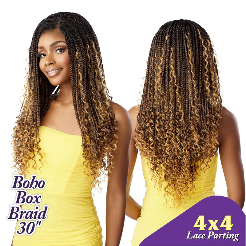 Sensationnel Cloud9 4x4 Braided Lace Wig - Boho Box Braid 30"