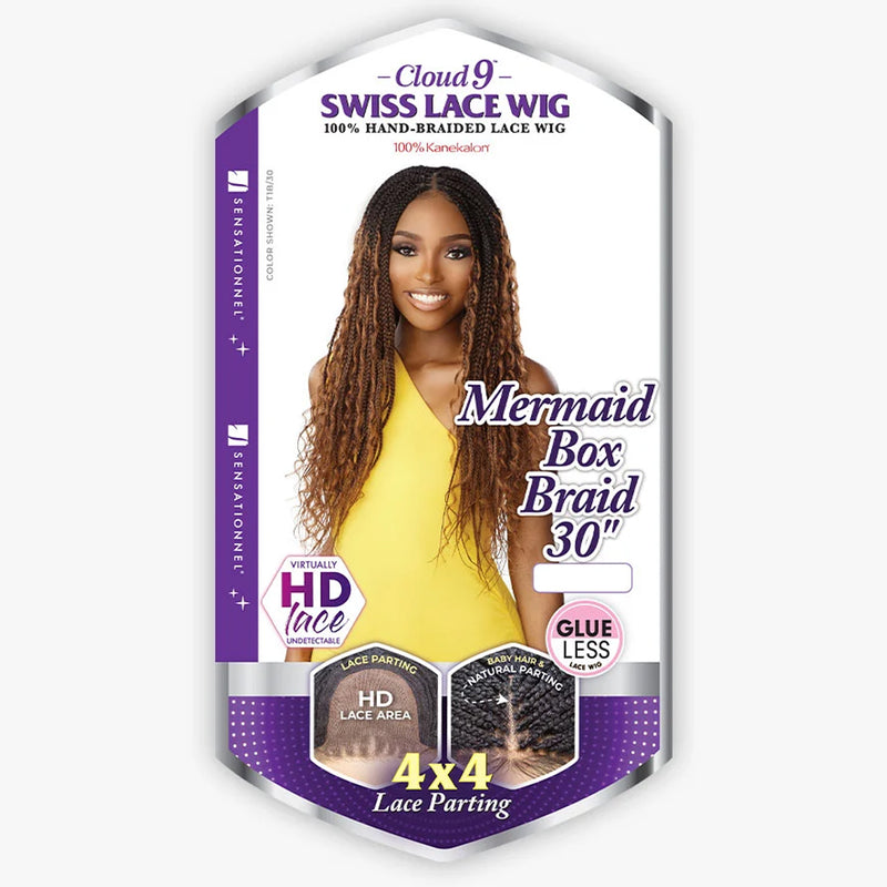 Sensationnel Cloud9 4x4 Braided Lace Wig - Mermaid Box Braid 30"