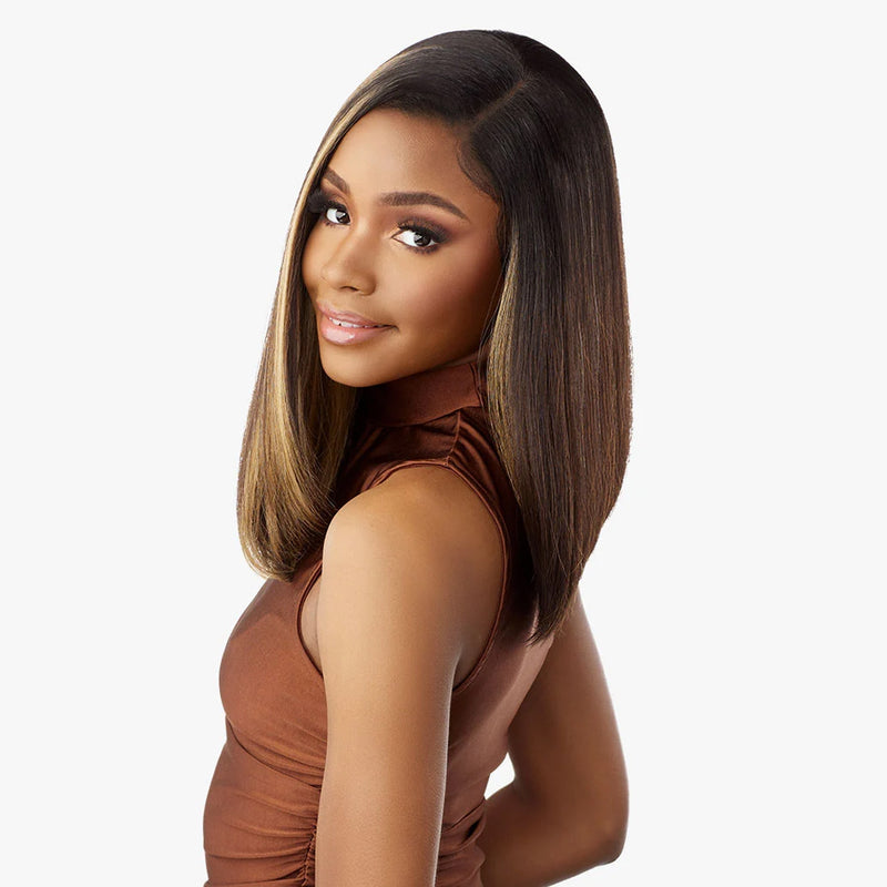 Sensationnel 13x6 Hd What Lace Human Hair Blend Lace Front Wig - Shiyana 14"