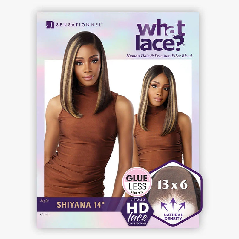 Sensationnel 13x6 Hd What Lace Human Hair Blend Lace Front Wig - Shiyana 14"