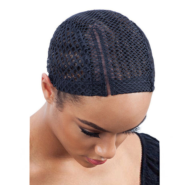 Freetress 5" Lace Part Crochet Wig Cap With Combs Diamond Shape Weaving Hair Net