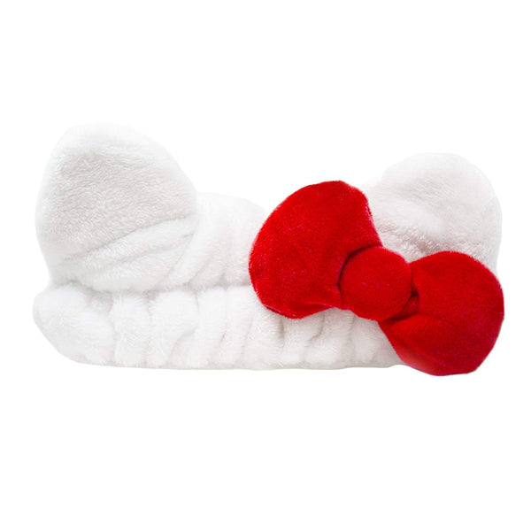 The Creme Shop x Hello Kitty Plush Spa Headband with Hello Kitty's Signature Bow