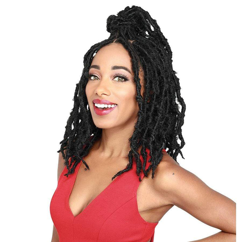 Zury Synthetic Knotless Braid Lace Front Wig - Diva Lace Butterfly Loc Short