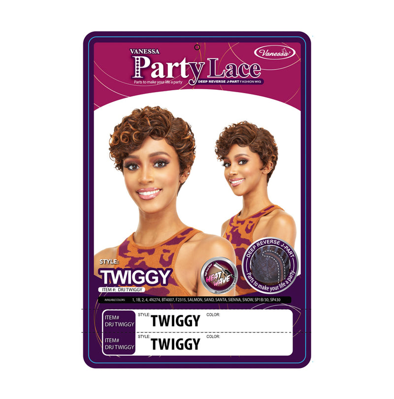 Vanessa Synthetic Wig Party Lace Deep Reverse J-part - Drj Twiggy