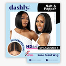 Sensationnel Synthetic Dashly Salt & Pepper Hd Lace Front Wig - Sp Lace Unit 1