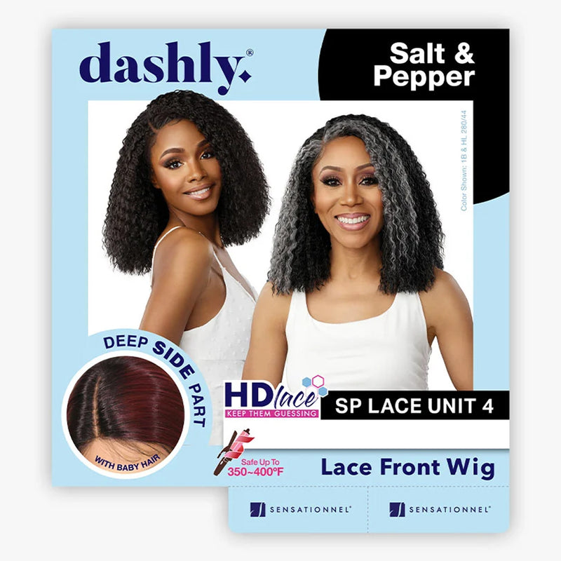 Sensationnel Synthetic Dashly Salt & Pepper Hd Lace Front Wig - Sp Lace Unit 4