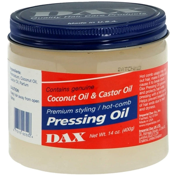 Dax Pressing Oil Coconut Oil & Castor Oil 14oz