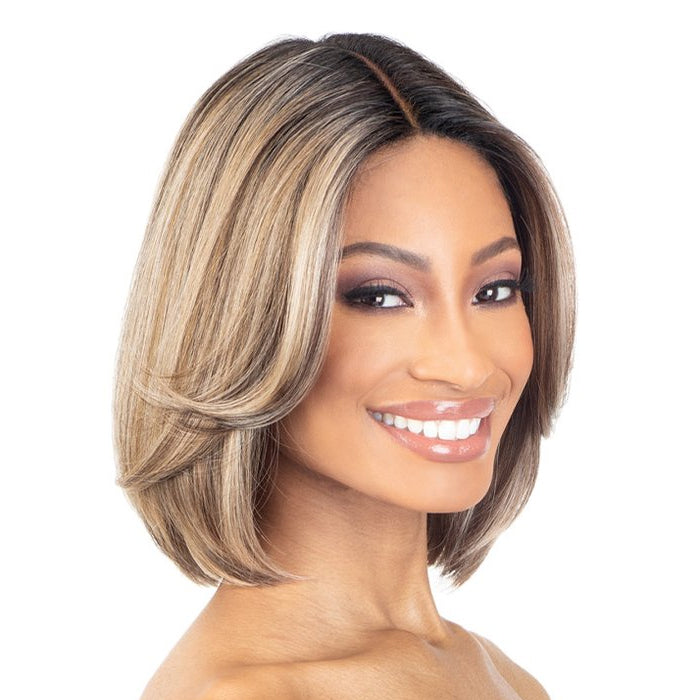 Shake-n-go Organique Synthetic Hd Lace Front Bob Life Wig - Desire