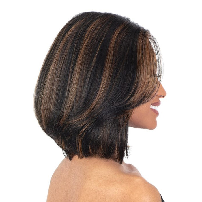 Shake-n-go Organique Synthetic Hd Lace Front Bob Life Wig - Desire