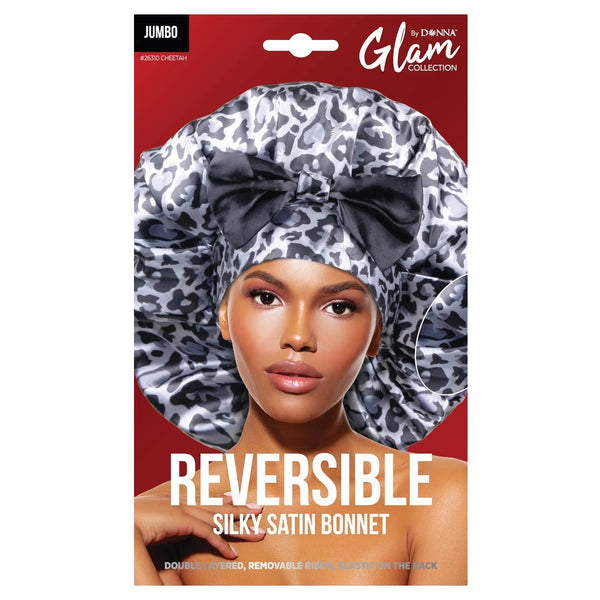 Donna Reversible Silky Satin Bonnet Jumbo - Assorted Pattern