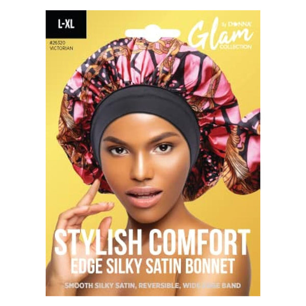 Donna Stylish Comfort Edge Silky Satin Bonnet L-xl