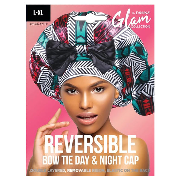 Donna Reversible Bow Tie Day & Night Cap L-xl