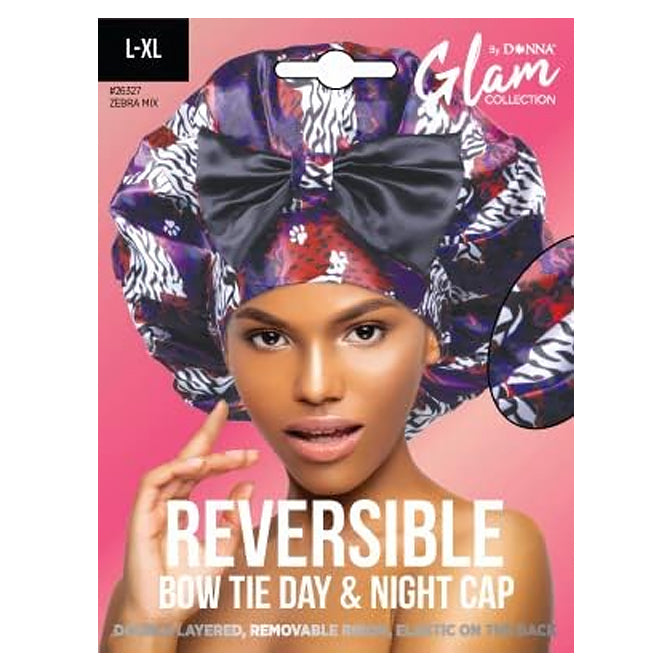 Donna Reversible Bow Tie Day & Night Cap L-xl
