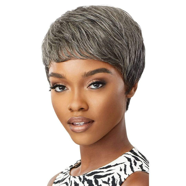 Fab & Fly Gray Glamour Unprocessed Human Hair Wig - Eden