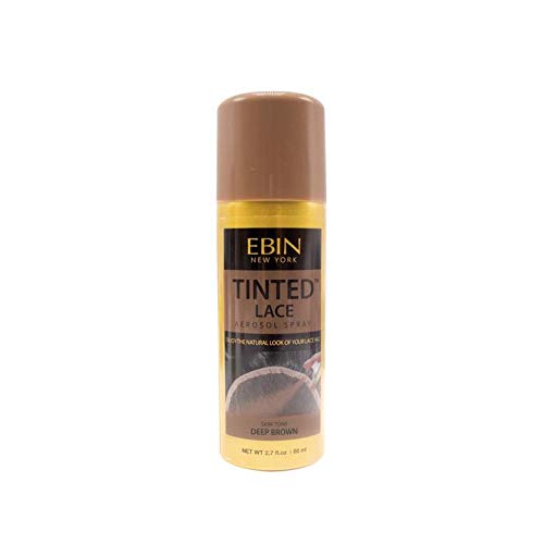 [Ebin] Tinted Lace Aerosol Spray 2.7oz, Cool Deep Brown