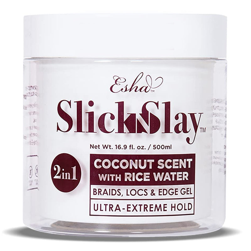 Esha Slick N Slay 2-in-1 Braid & Edge Gel 17oz