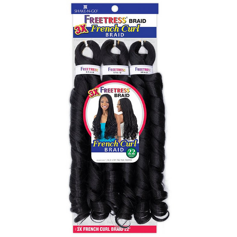 Freetress Braid Synthetic Hair Braid - 3x French Curl 22"