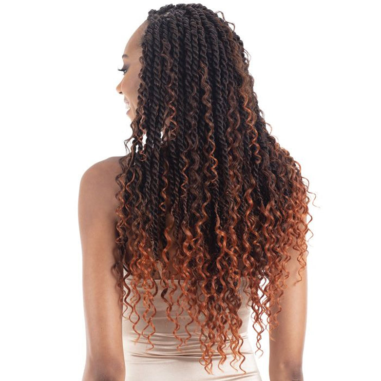 Shake-n-go Freetress Synthetic Crochet Braids - 3x Rebel Boho Twist 22"