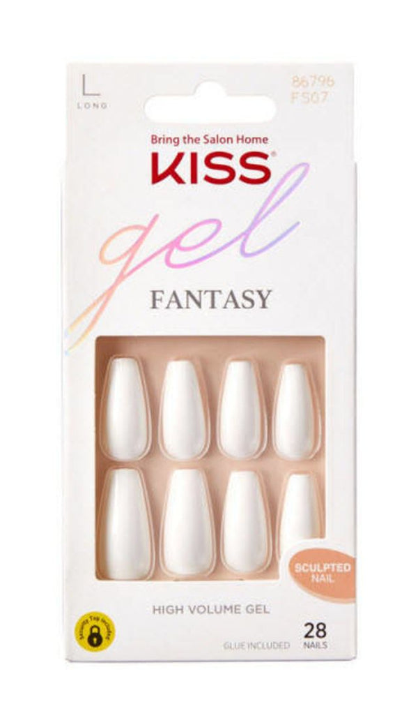 Kiss Fantasy Collection Sculpted High Volume Gel Nails - Ture Color