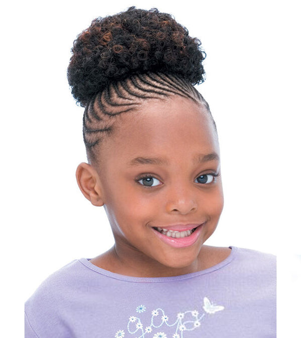 Afro 4" Freetress Draw String Ponytail Afro Ponytail For Kids