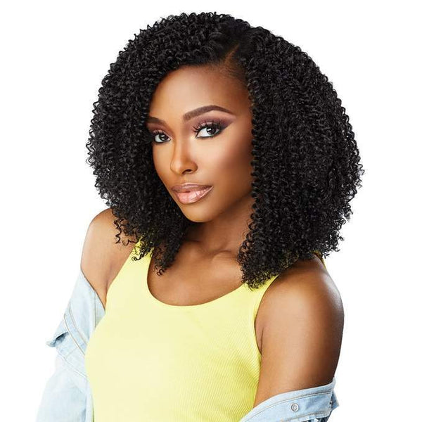 Sensationnel Curls Kinks & Co Textured Clip In Human Hair Blend Hair Extension 9pcs - Game Changer 10 Inch