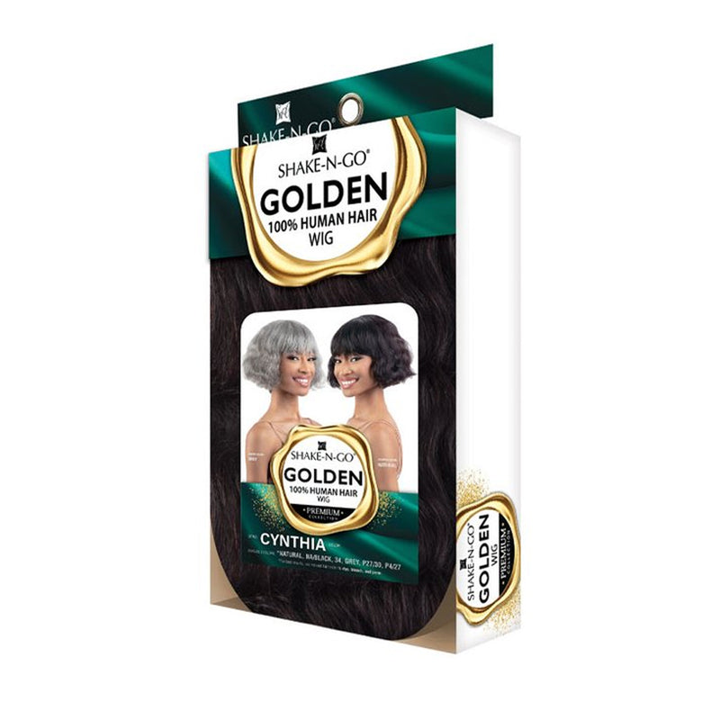 Shake N Go Golden 100% Human Hair Wig - Cynthia