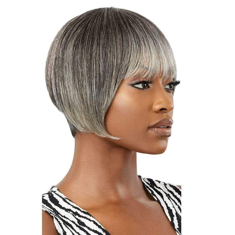 Fab & Fly Gray Glamour Unprocessed Human Hair Wig - Harriet