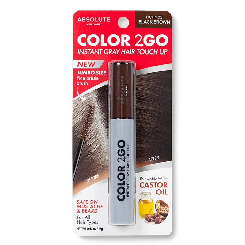 Absolute New York Color 2Go Instant Gray Hair Touch Up Jumbo Size