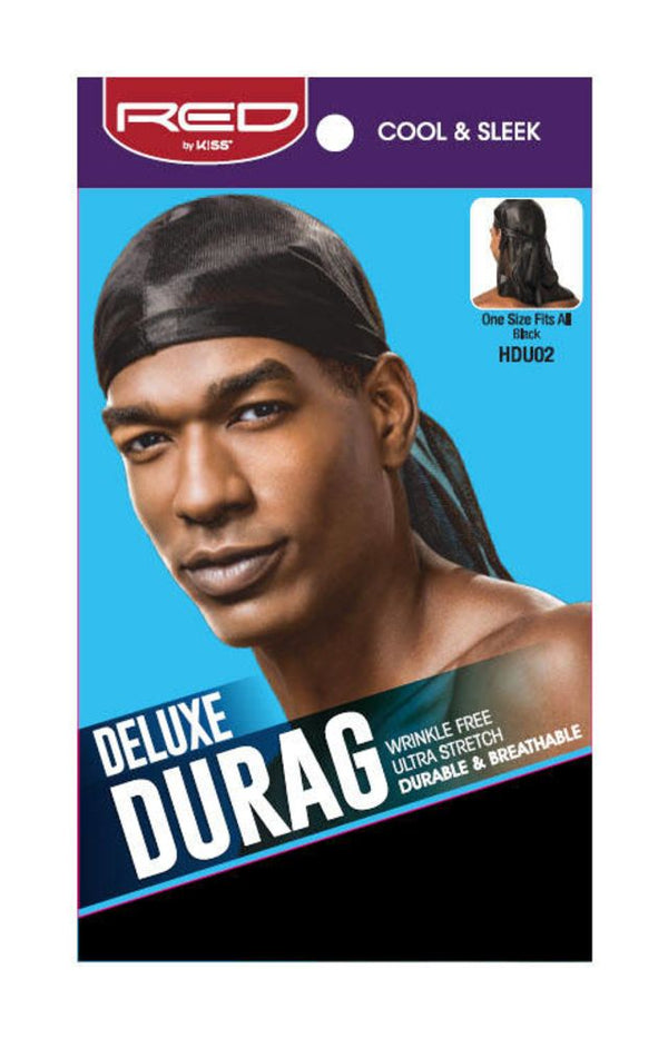 Red Deluxe Durag Black