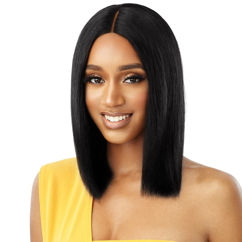 Outre The Daily Unprocessed Human Hair Lace Part Wig - Wet & Wavy Natural Curly 14