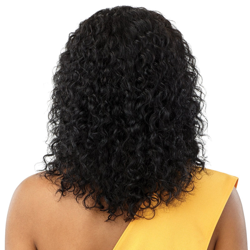 Outre The Daily Unprocessed Human Hair Lace Part Wig - Wet & Wavy Natural Curly 14