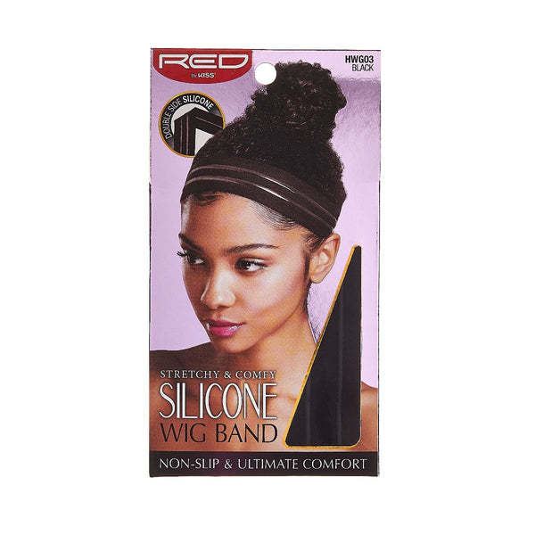 Red Velvet Wig Band W Silicone Black