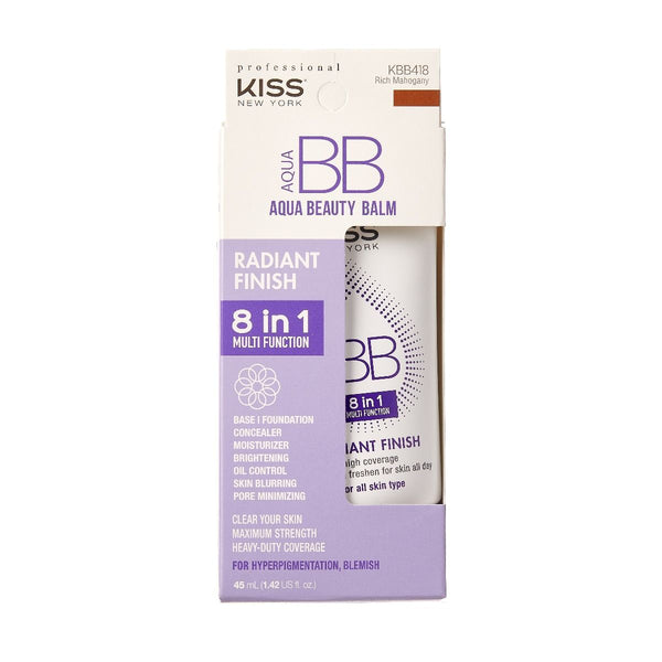 Kiss_New York Cover Care Aqua Bb Balm - Rich Mahogany