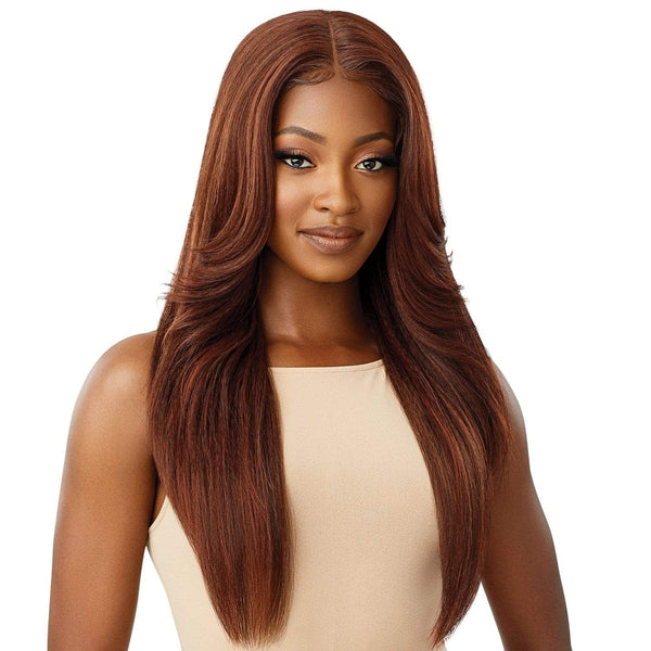 Outre Synthetic Pre-plucked Hd Transparent Lace Front Wig- Kimora