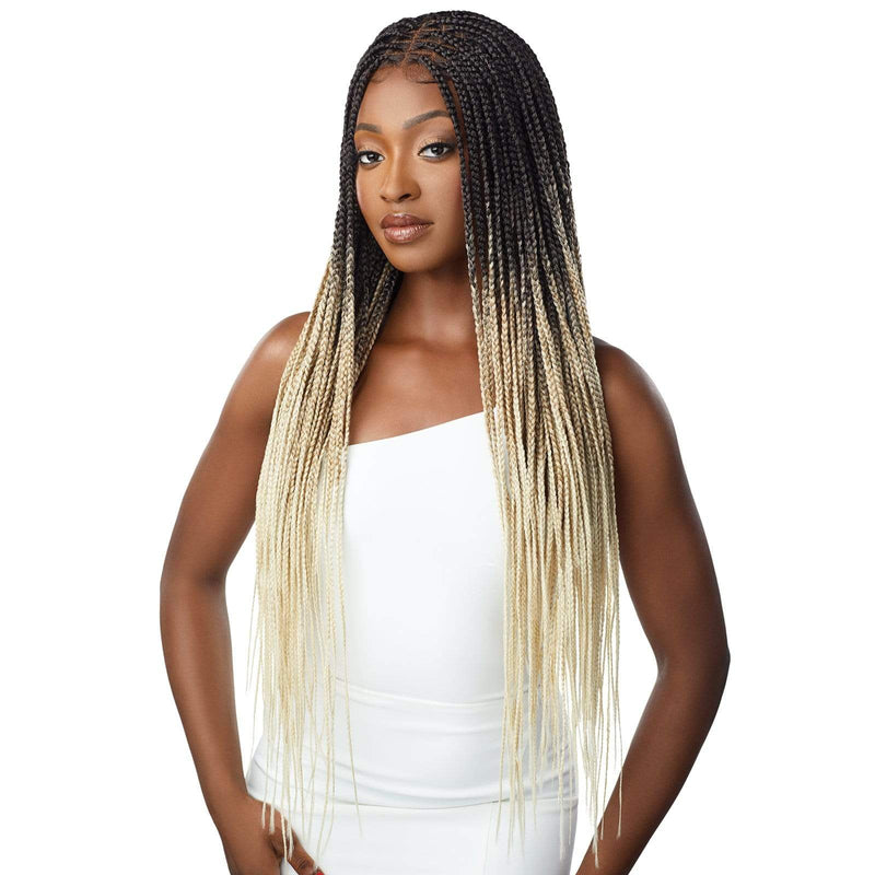 Outre Pre-braided Synthetic Hd Lace Front Wig - Knotless Square Part Braids