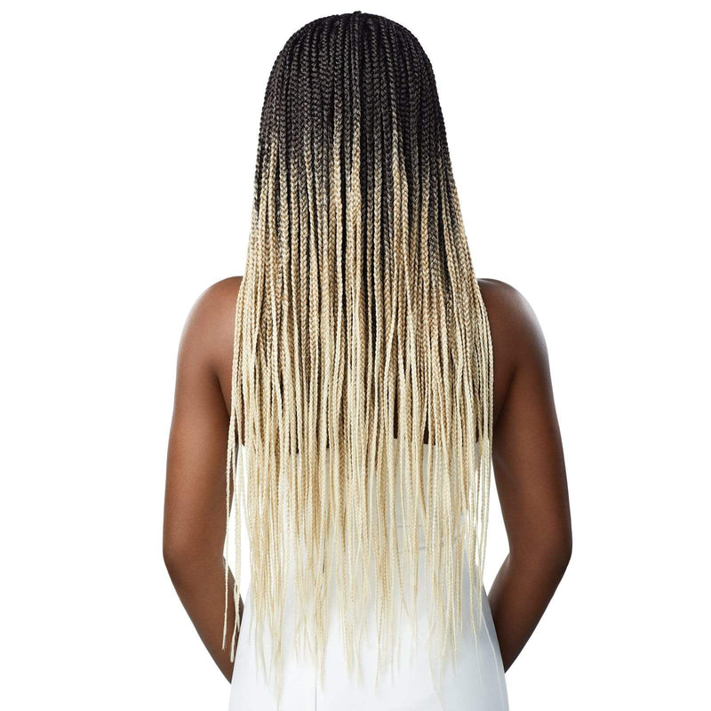 Outre Pre-braided Synthetic Hd Lace Front Wig - Knotless Square Part Braids