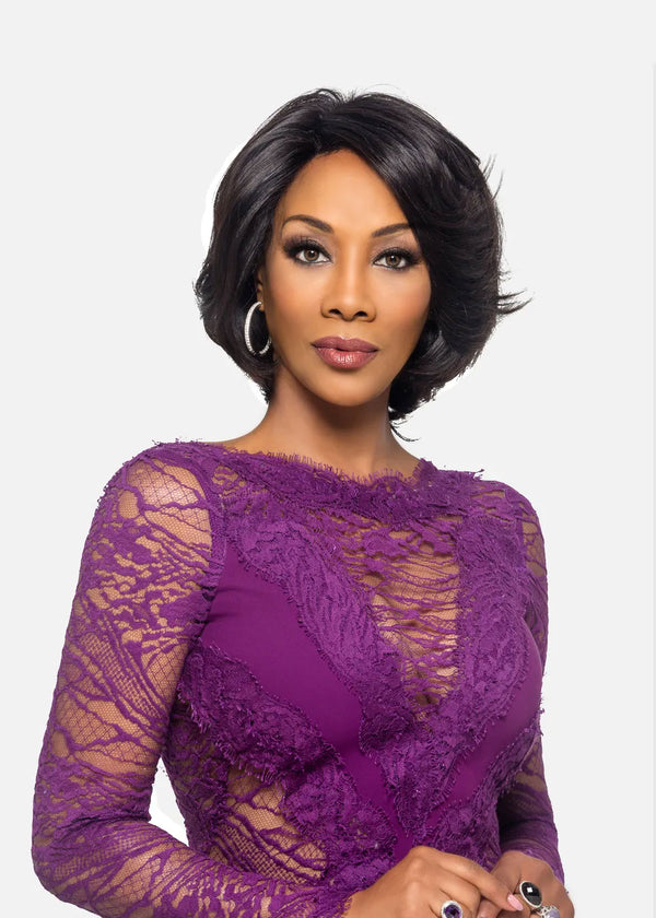 Kaia - Vivica A Fox Brazilian Remi 100% Human Hair Lace Front Wig Layered Bob