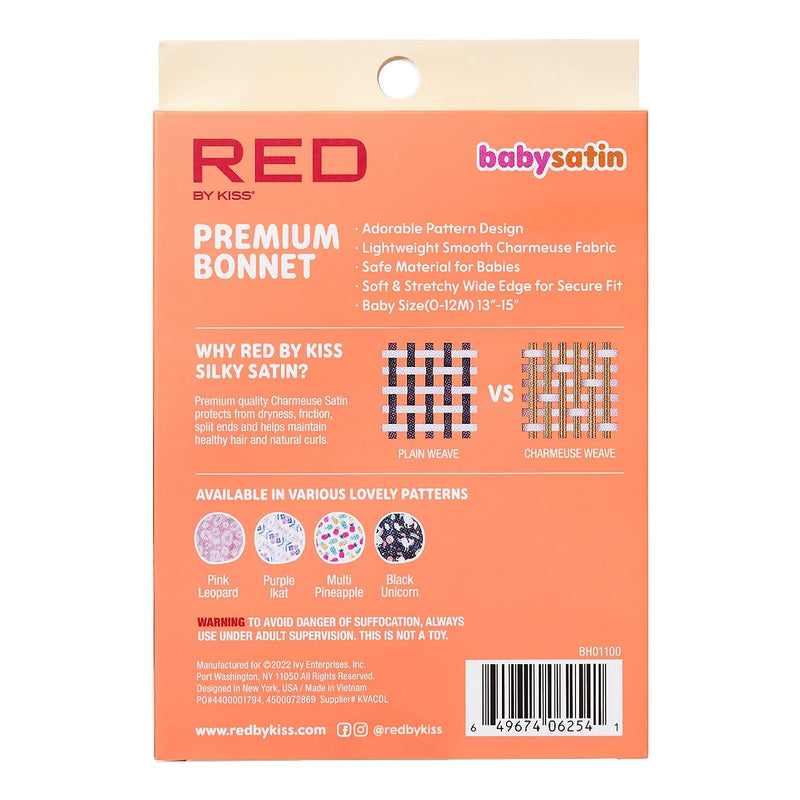 Red By Kiss Baby Satin Premium Bonnet