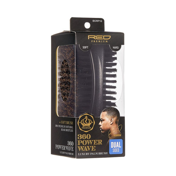 Red Premium 360 Power Wave Dual Side Brush - Palm