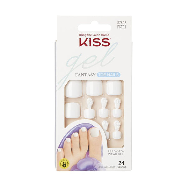 Kiss Gel Fantasy Ready-To-Wear 24 Toenails