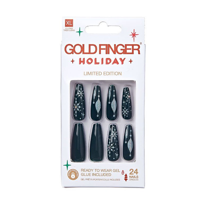 Gold Finger Holiday Limited Edition 24 Nails