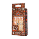 Gold Finger Solid Color Ready-to-wear 24 Toenails