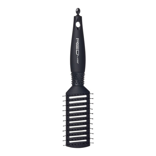 Red Blow Dry Friendly Silky Paddle Brush Vent