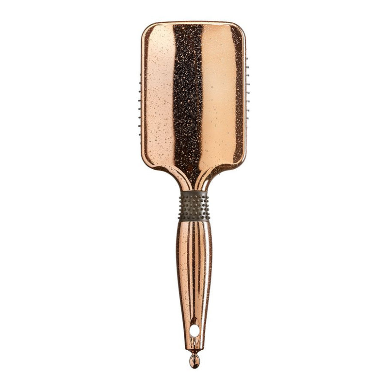 Red Blow Dry Friendly Lose Gold Paddle Brush Square