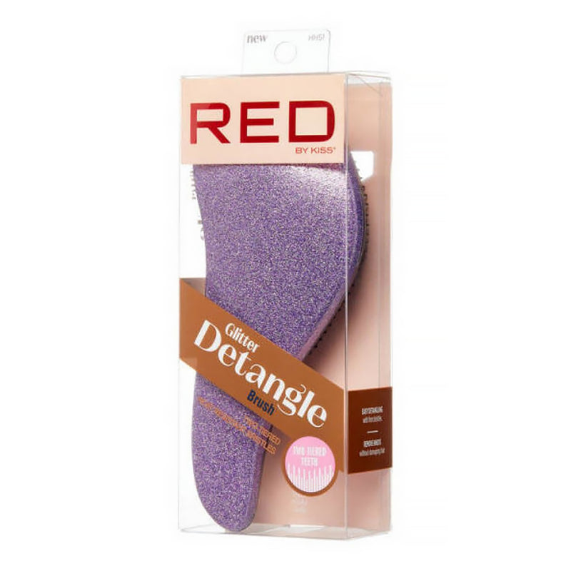 Red Glitter Detangle Brush Assorted Color