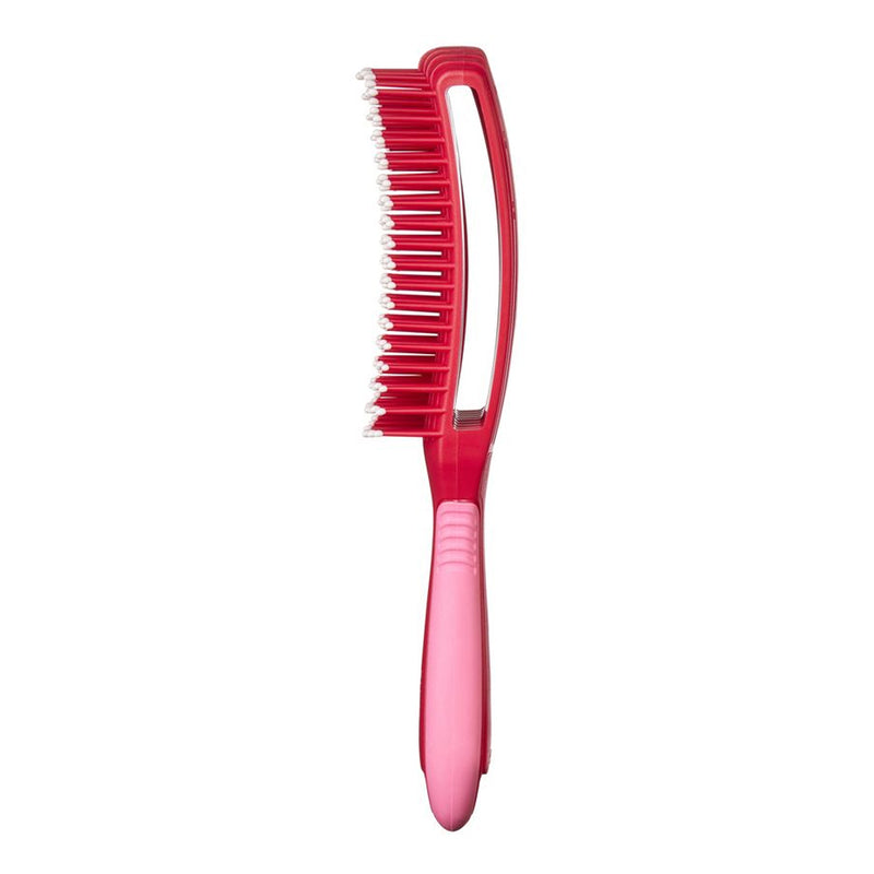 Red 9 Row Glide & Define Detangling Brush Scalp Care