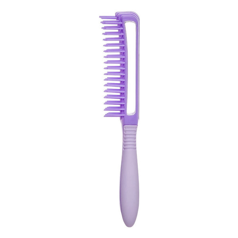 Red 9 Row Glide & Define Detangling Brush Flexible Purple