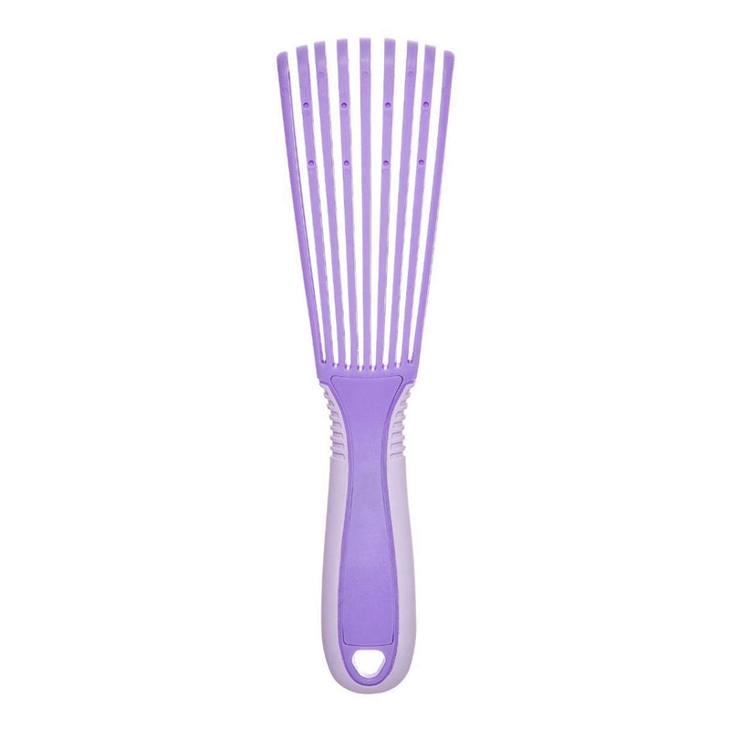 Red 9 Row Glide & Define Detangling Brush Flexible Purple