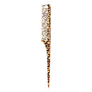 Red Leopard Parting Rat Tail Comb
