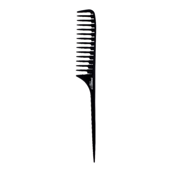 Red Large Rat Tail Comb Black